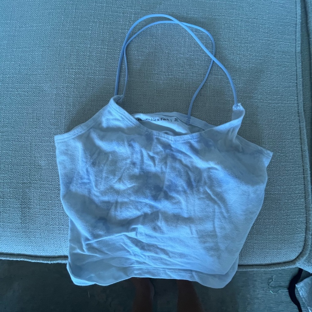 Abercrombie & Fitch Light Blue Spaghetti Strap Tank Top